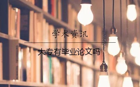 大專有畢業(yè)論文嗎